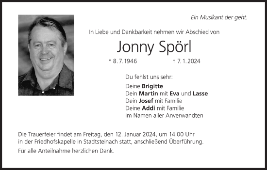 Anzeige von Jonny Spörl von MGO