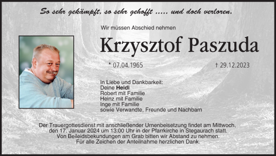 Anzeige von Krzysztof Paszuda von MGO