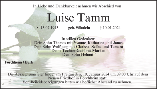 Anzeige von Luise Tamm von MGO