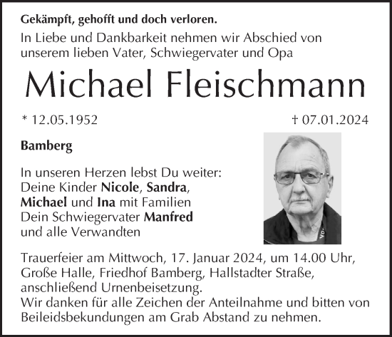Anzeige von Michael Fleischmann von MGO