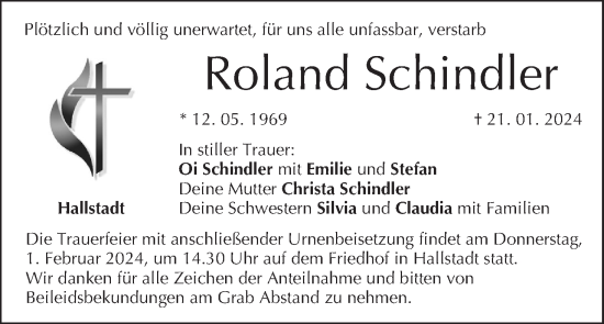 Anzeige von Roland Schindler von MGO