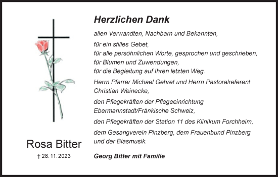 Anzeige von Rosa Bitter von MGO
