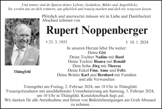 Anzeige von Rupert Noppenberger von MGO