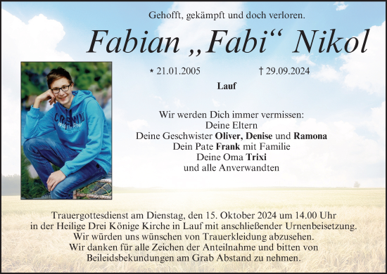 Anzeige von Fabian Nikol von MGO
