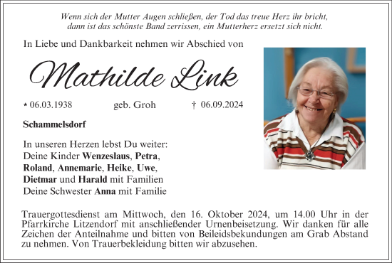 Anzeige von Mathilde Link von MGO