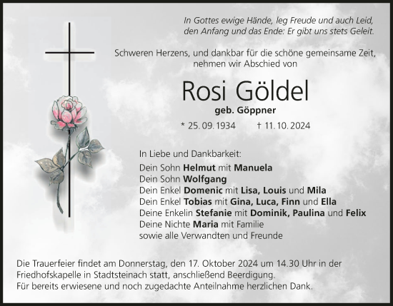 Anzeige von Rosi Göldel von MGO