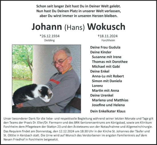Anzeige von Johann Wokusch von MGO