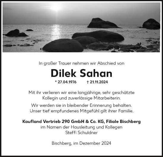 Anzeige von Dilek Sahan von MGO