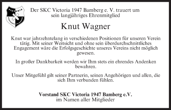 Anzeige von Knut Wagner von MGO