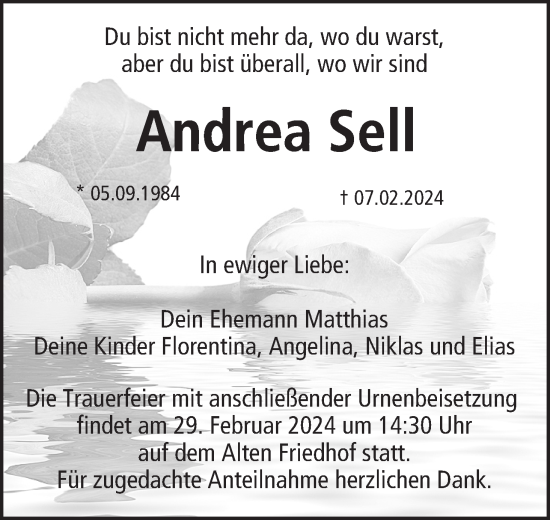 Anzeige von Andrea Sell von MGO