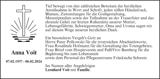 Anzeige von Anna Voit von MGO