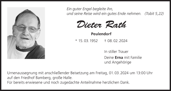 Anzeige von Dieter Rath von MGO