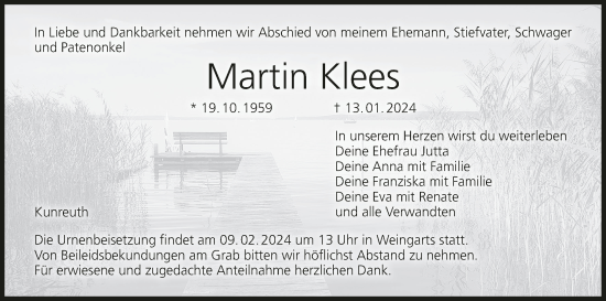 Anzeige von Martin Klees von MGO