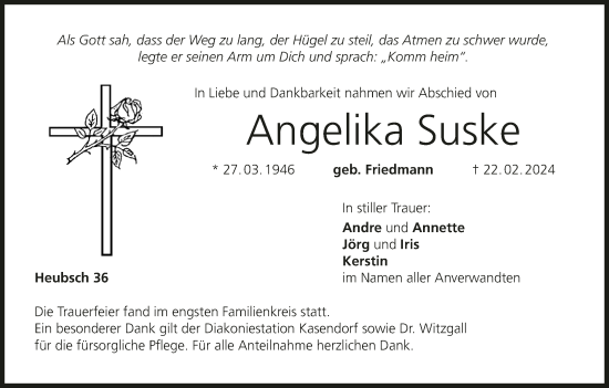 Anzeige von Angelika Suske von MGO