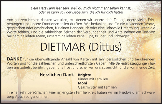 Anzeige von Dietmar Funke von MGO