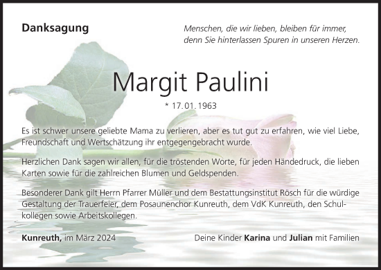 Anzeige von Margit Paulini von MGO