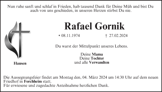 Anzeige von Rafael Gornik von MGO