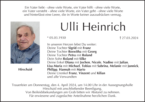 Anzeige von Ulli Heinrich von MGO
