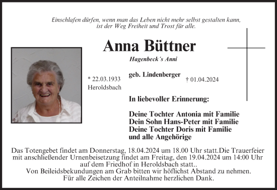Anzeige von Anna Büttner von MGO