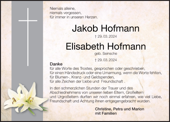Anzeige von Jakob Hofmann von MGO