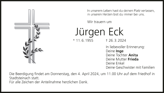 Anzeige von Jürgen Eck von MGO