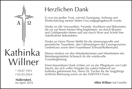 Anzeige von Kathinka Wsillner von MGO
