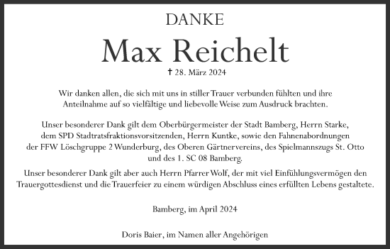 Anzeige von Max Reichelt von MGO