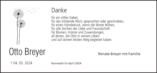 Anzeige von Otto Breyer von MGO