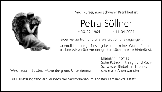 Anzeige von Petra Söllner von MGO