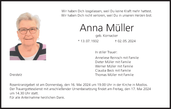 Anzeige von Anna Müller von MGO