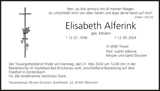 Anzeige von Elisabeth Alferink von MGO