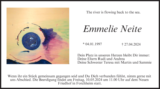 Anzeige von Emmelie Neite von MGO