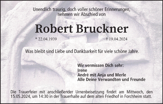 Anzeige von Robert Bruckner von MGO