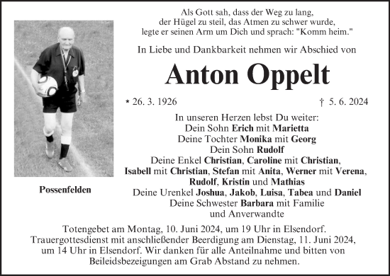 Anzeige von Anton Oppelt von MGO