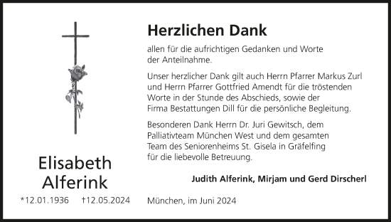 Anzeige von Elisabeth Alferink von MGO
