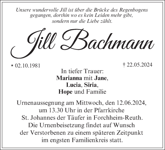 Anzeige von Jill Bachmann von MGO