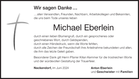 Anzeige von Michael Eberlein von MGO