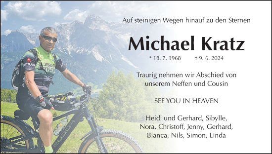 Anzeige von Michael Kratz von MGO