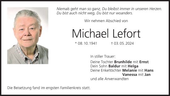 Anzeige von Michael Lefort von MGO