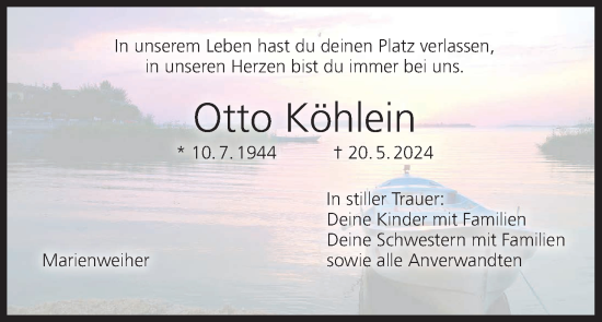 Anzeige von Otto Köhlein von MGO