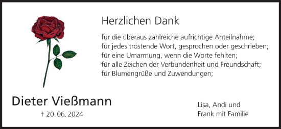 Anzeige von Dieter Vießmann von MGO