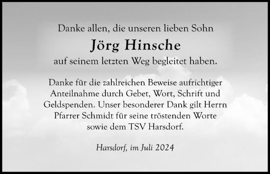 Anzeige von Jörg Hinsche von MGO