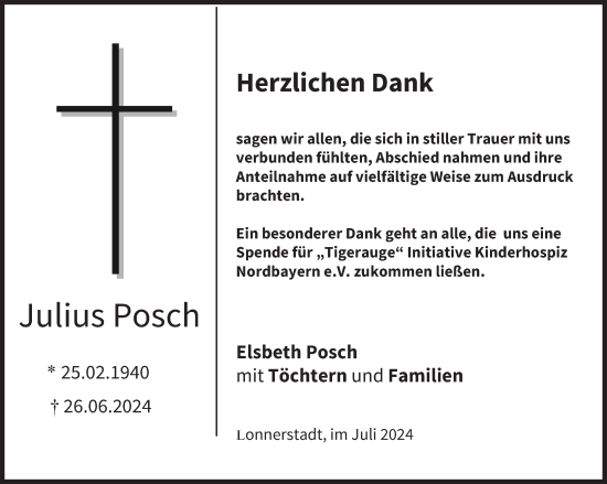 Anzeige von Julius Posch von MGO