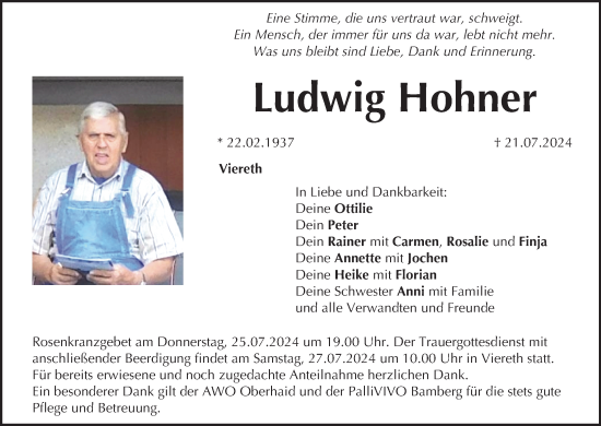 Anzeige von Ludwig Hohner von MGO