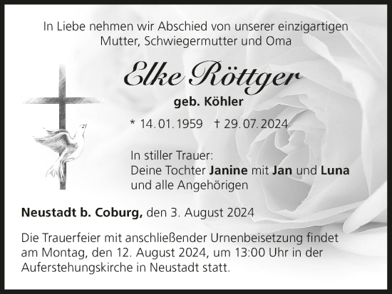 Anzeige von Elke Röttger von MGO
