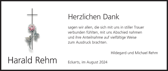 Anzeige von Harald Rehm von MGO