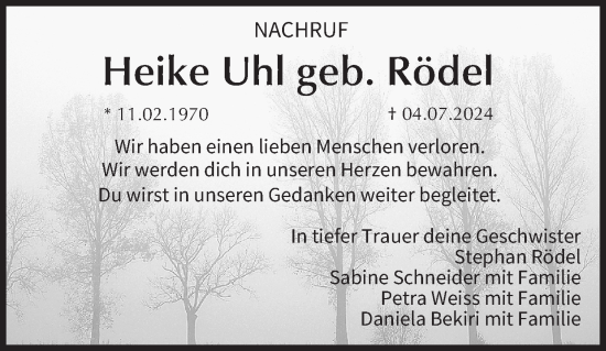 Anzeige von Heike Uhl von MGO