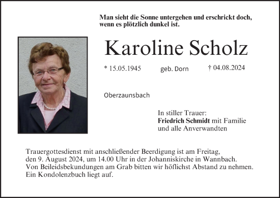 Anzeige von Karoline Scholz von MGO