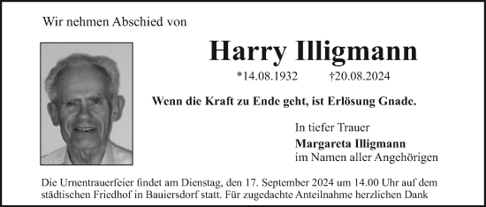 Anzeige von Harry Illigmann von MGO