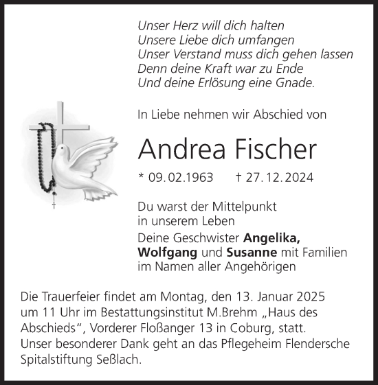 Anzeige von Andrea Fischer von MGO